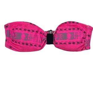 Gotcha by Icons of Culture strapless bikini swim top size small NWOT